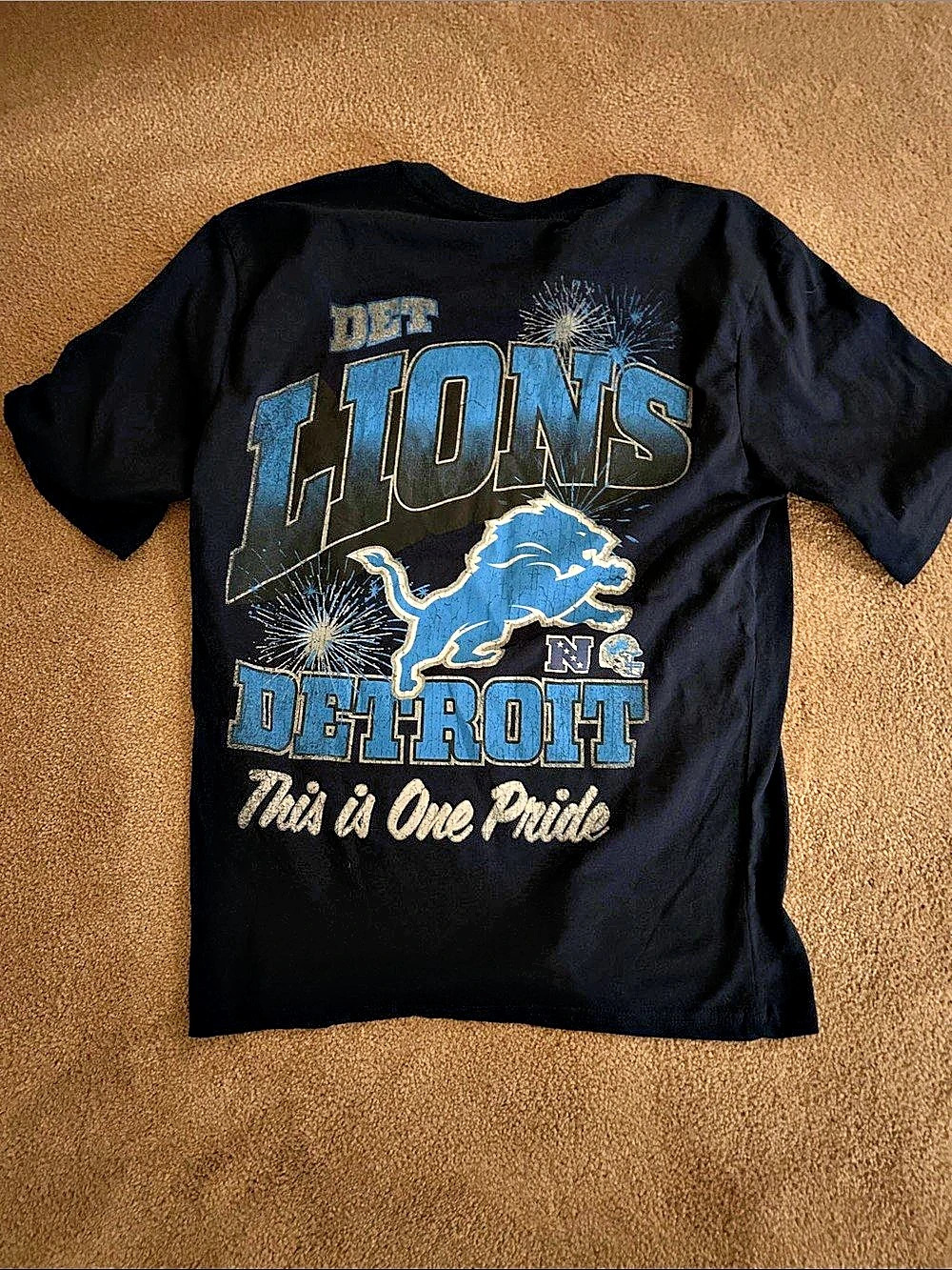Detroit Lions Graphic Tee in Black